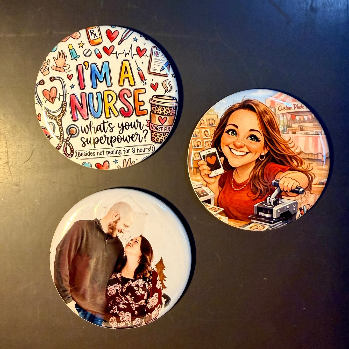 Circle Photo Magnets