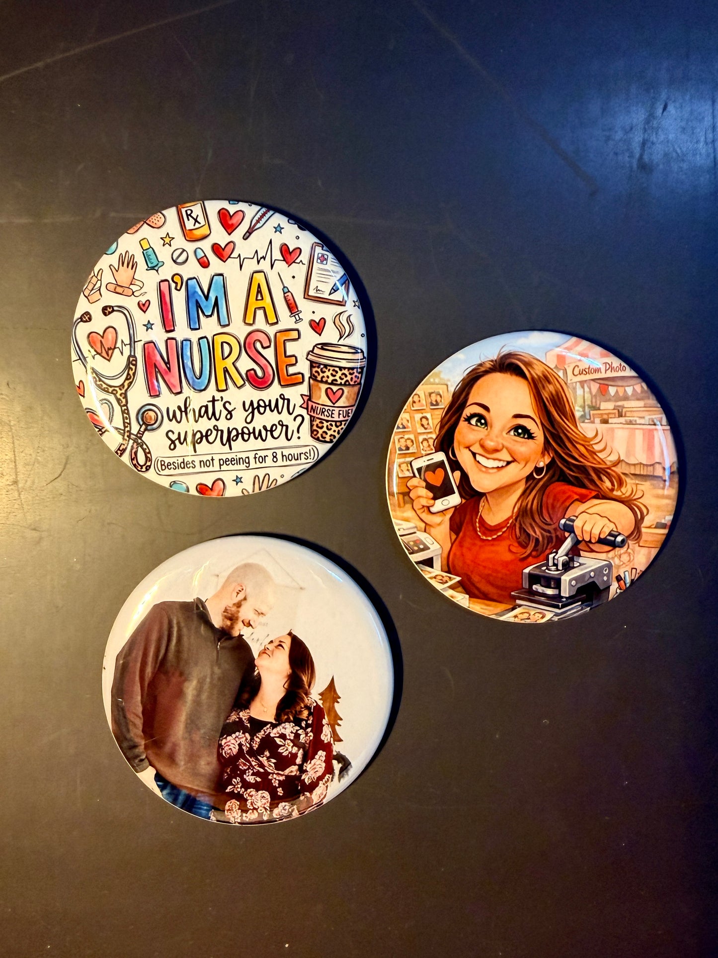 Circle Photo Magnets
